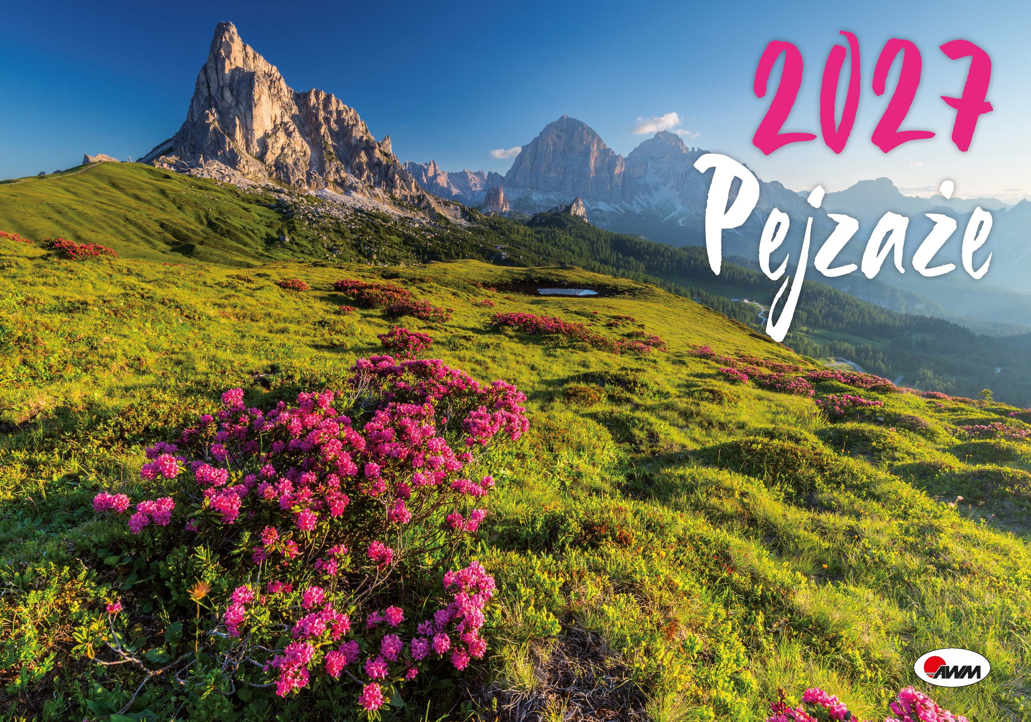 Kalendarz 2027 ścienny Pejzaże KA3