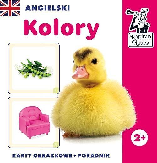 Angielski. Kolory. Karty obrazkowe + poradnik. Kapitan Nauka