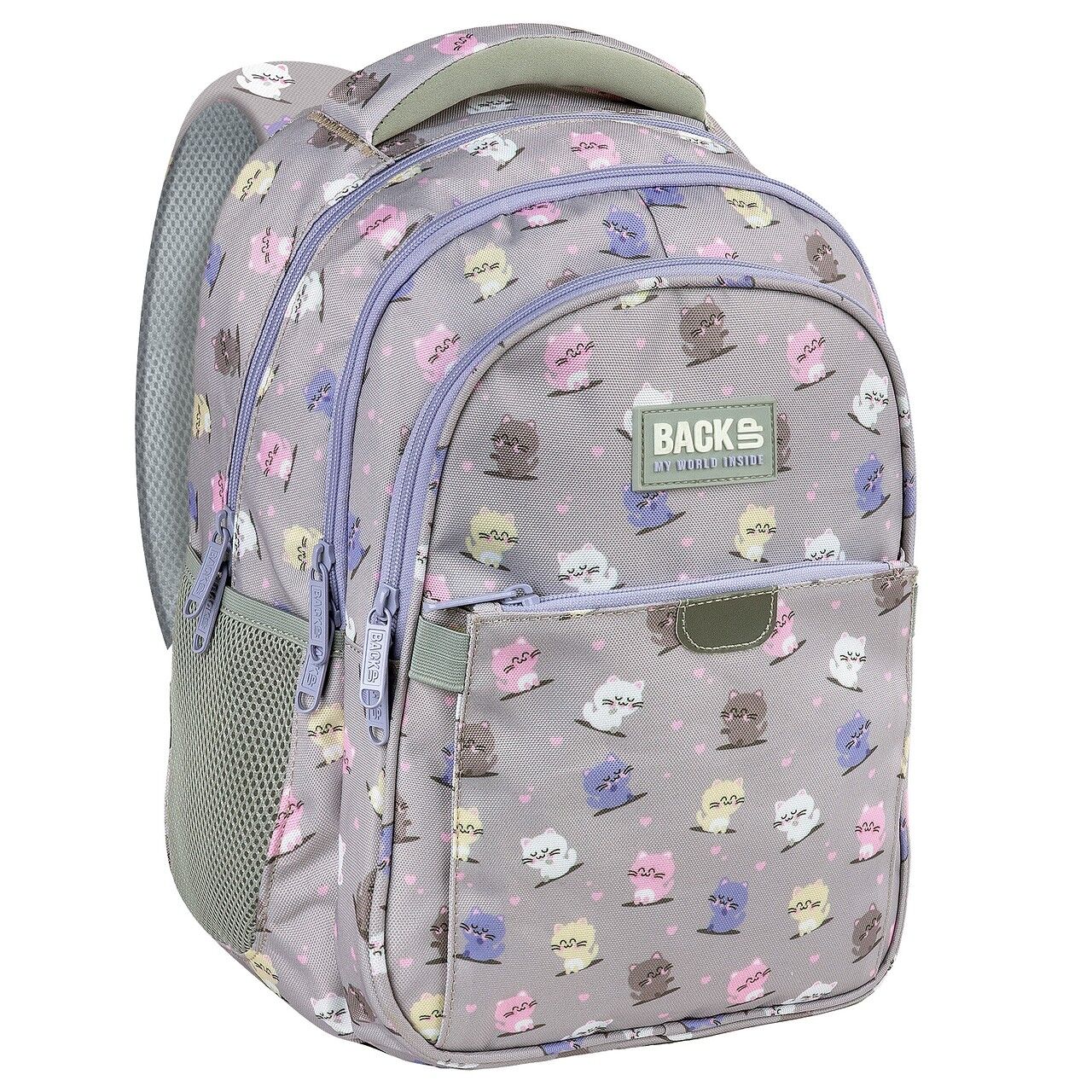 Plecak 3-komorowy Backup Kotki Kawaii PLB8P02