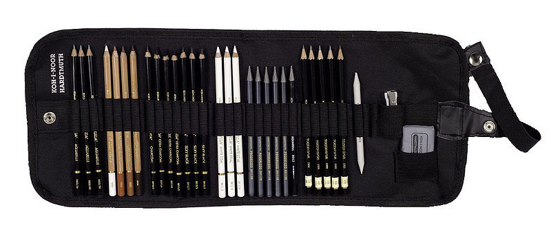 Zestaw art koh-i-noor 8891/6 w czarnym etui