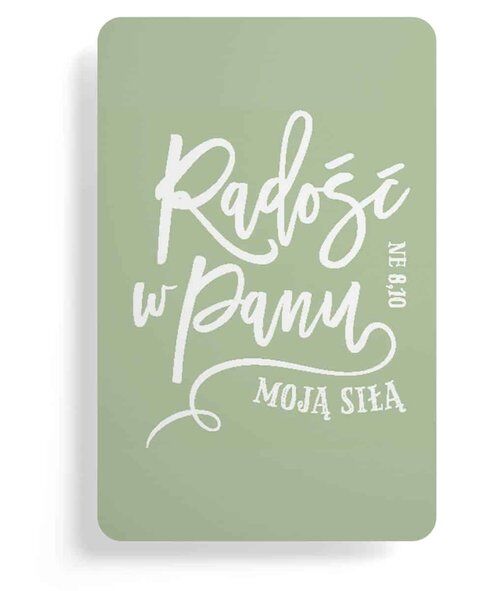 Magnes na lodówkę Radość w Panu moją siłą
