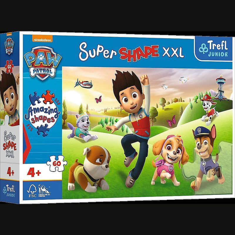 Puzzle 60 xxl super shape uśmiechnięte pieski 50009