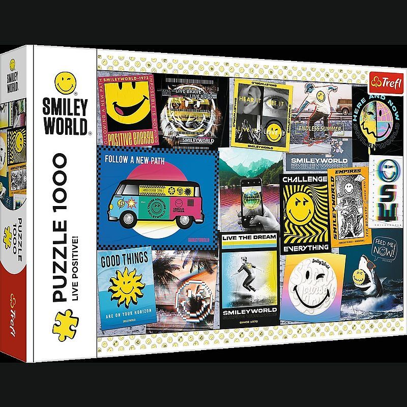 Trefl puzzle 1000 Żyj pozytywnie Smiley with fee