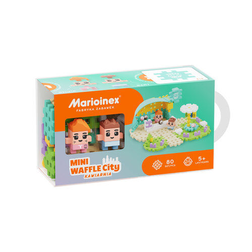 Marioinex Klocki Mini Waffle Kawiarnia 80 elementów