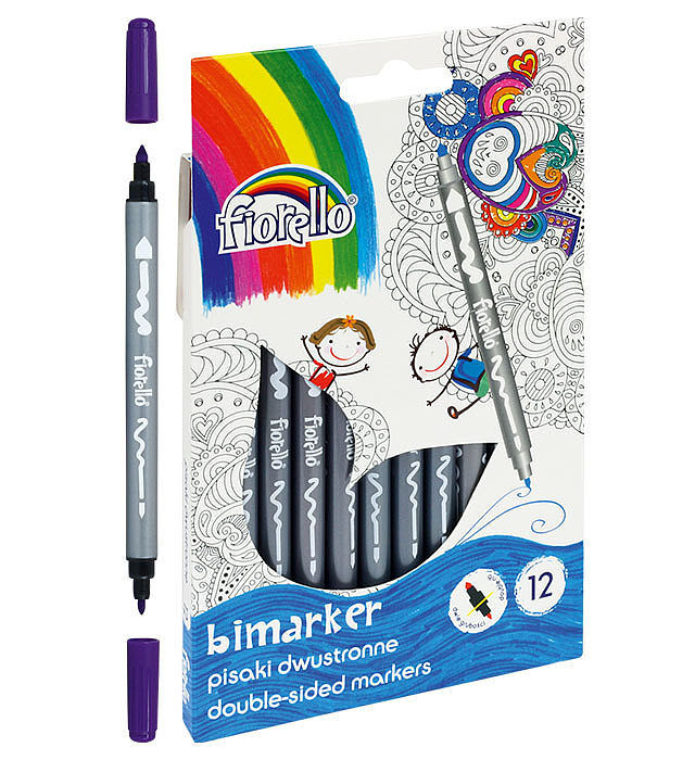 Pisaki fiorello bimarker dwustronne 12 kolorów gr-f816