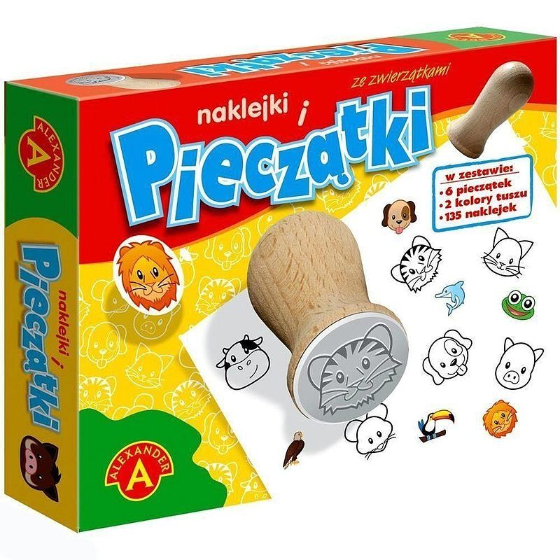 Pieczątki i naklejki ze zwierzątkami