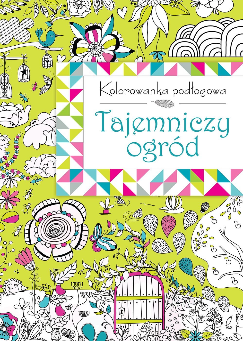 Tajemniczy ogród kolorowanka podłogowa