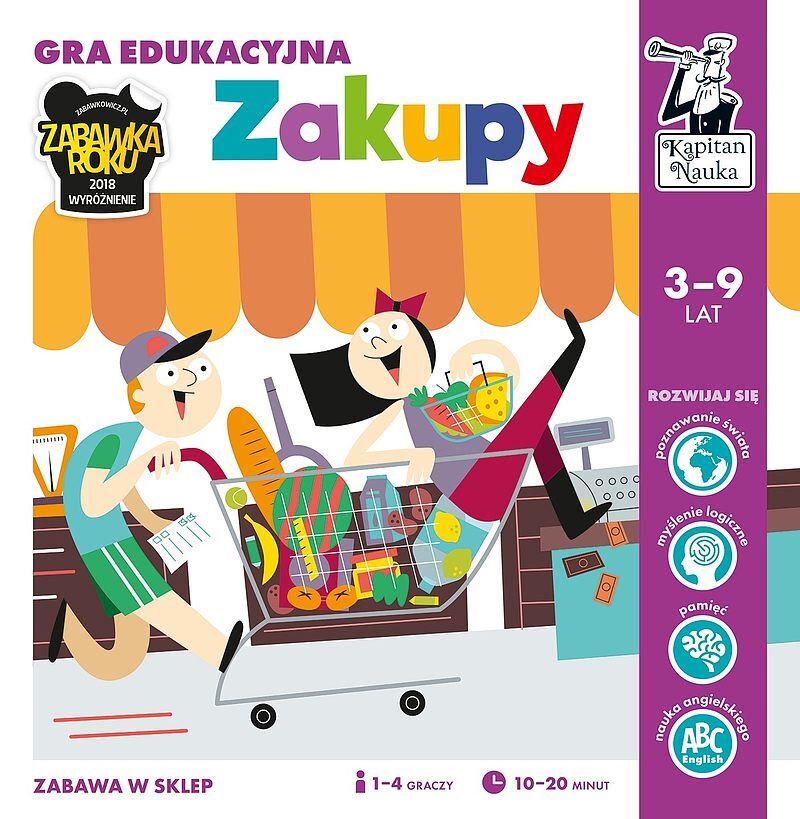 Zakupy. Gra edukacyjna. Kapitan Nauka