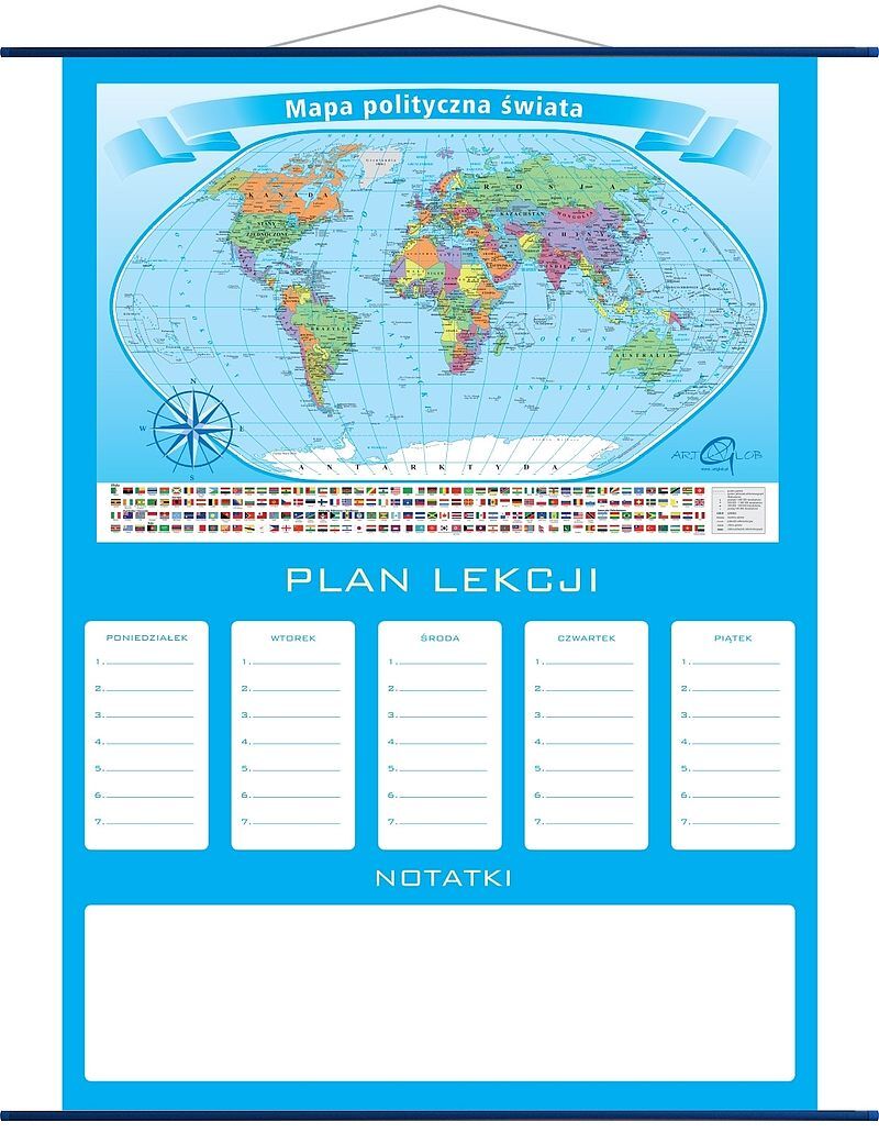 Plan lekcji mapa świat polityczny