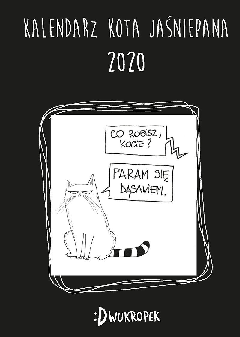 Kot Jaśniepan - Kalendarz książkowy kota Jaśniepana