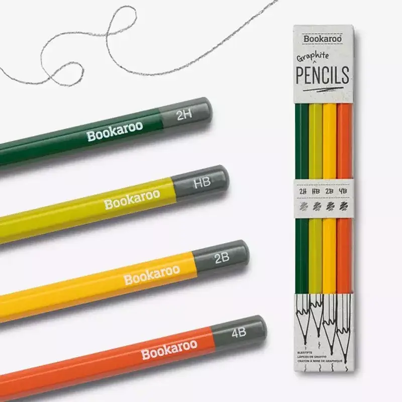 Ołówki bookaroo zielone 4 szt