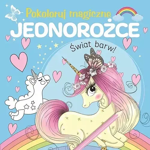 Pokoloruj magiczne jednorożce