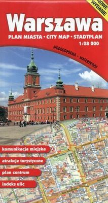 Warszawa. Plan miasta 1:28 000. Wodoodporny wyd. 10