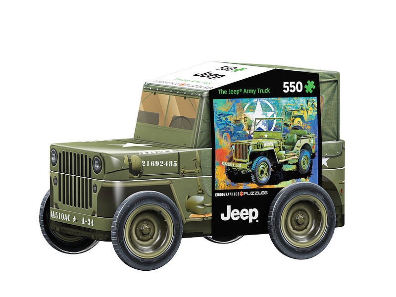 Puzzle 550 tin military jeep 8551-5598
