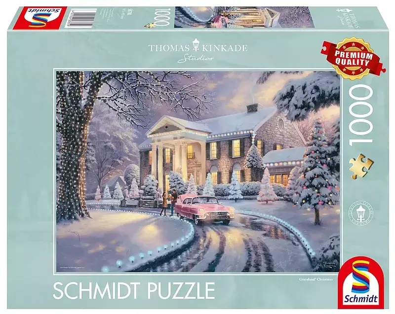 Puzzle 1000 pq t. Kinkade graceland zimą 112729