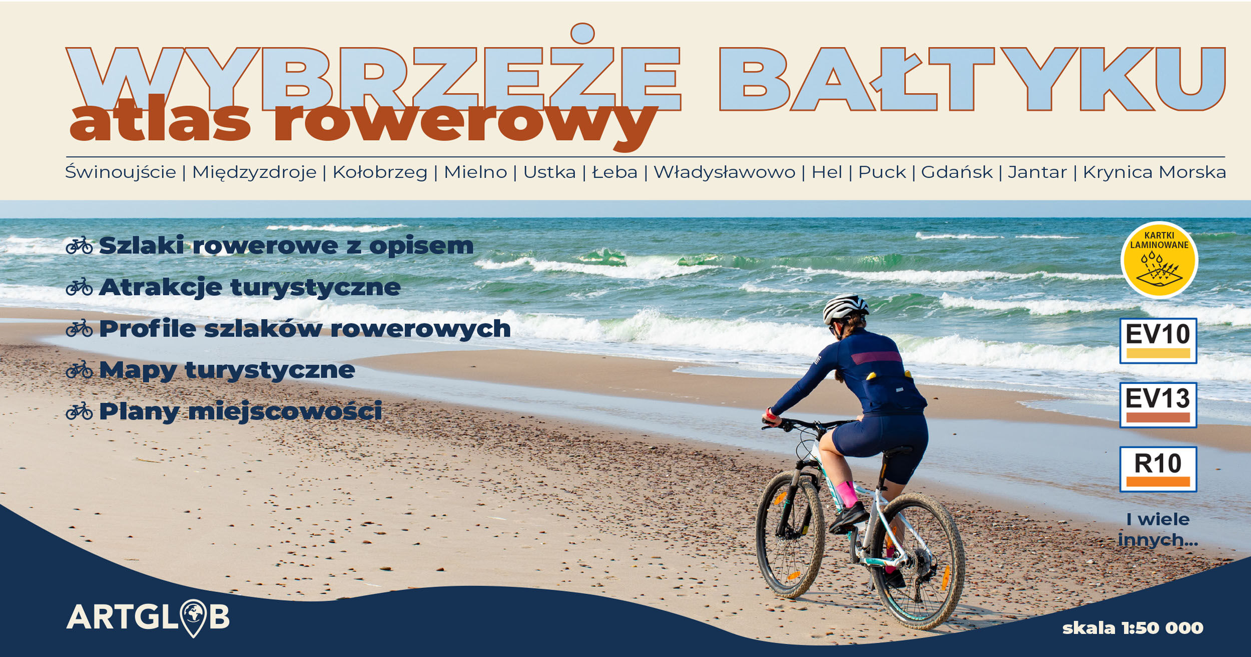Atlas Rowerowy Wybrzeże Bałtyku 1:50 000