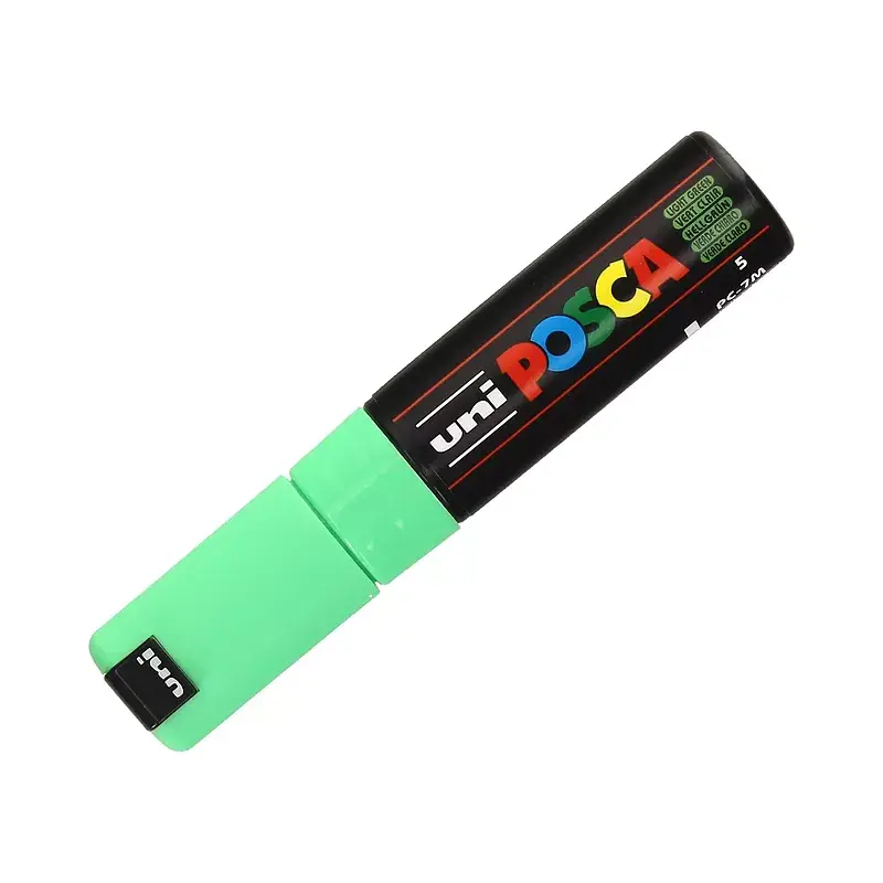 Marker pc-7m jasno-zielony posca uni paczka 6 szt