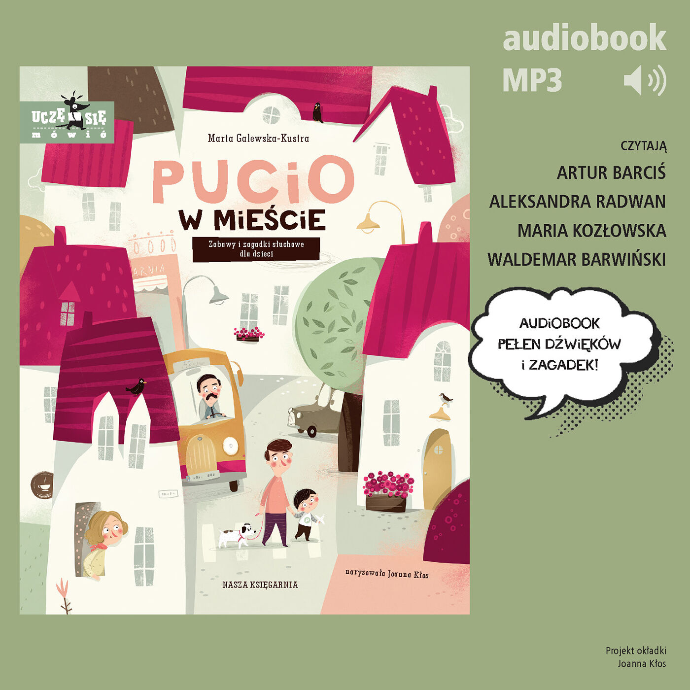 Pucio w mieście. Zabawy i zagadki słuchowe dla dzieci (audiobook MP3)