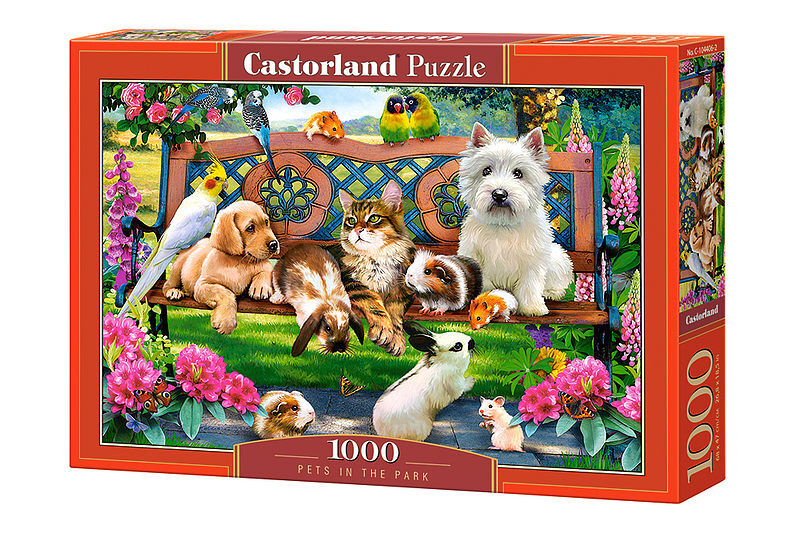 Puzzle 1000 zwierzęta w parku