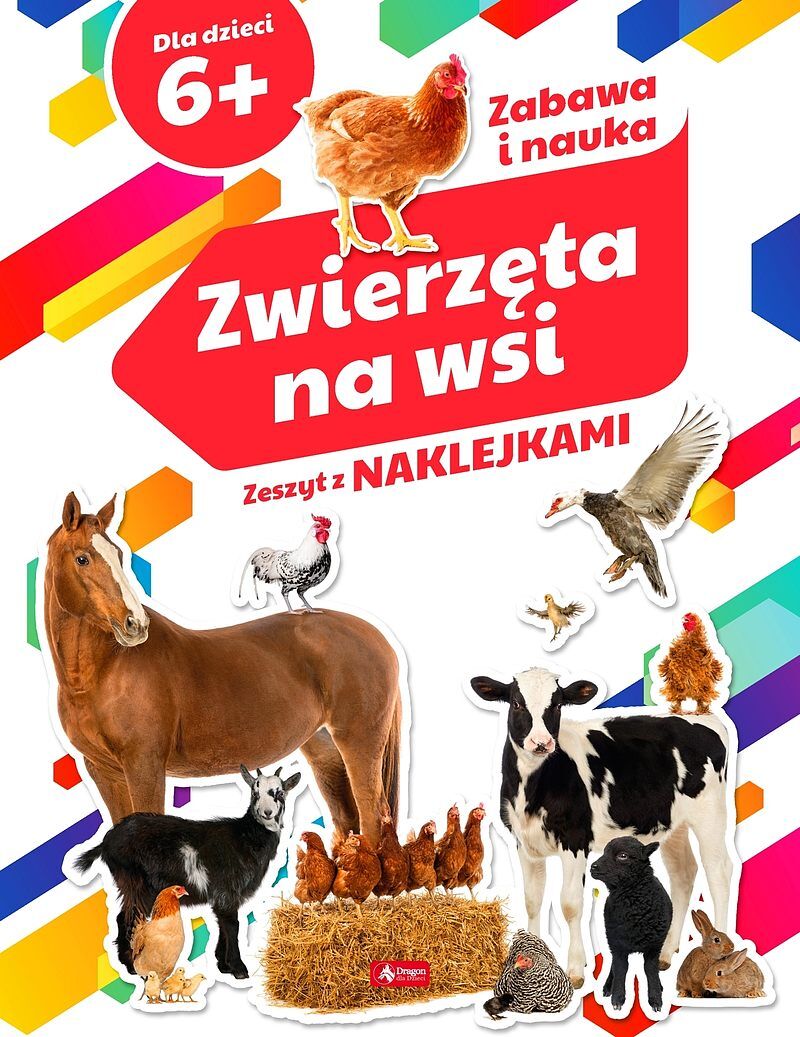 Zwierzęta na wsi. Zeszyt z naklejkami