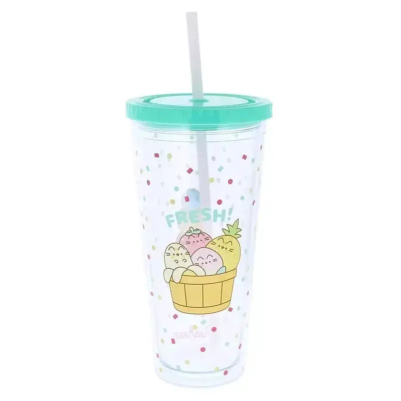 Kubek z rurką 600ml pusheen purf6014