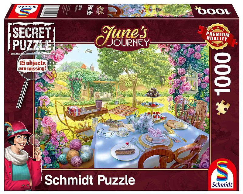 Puzzle 1000 pq jj herbatka w ogrodzie