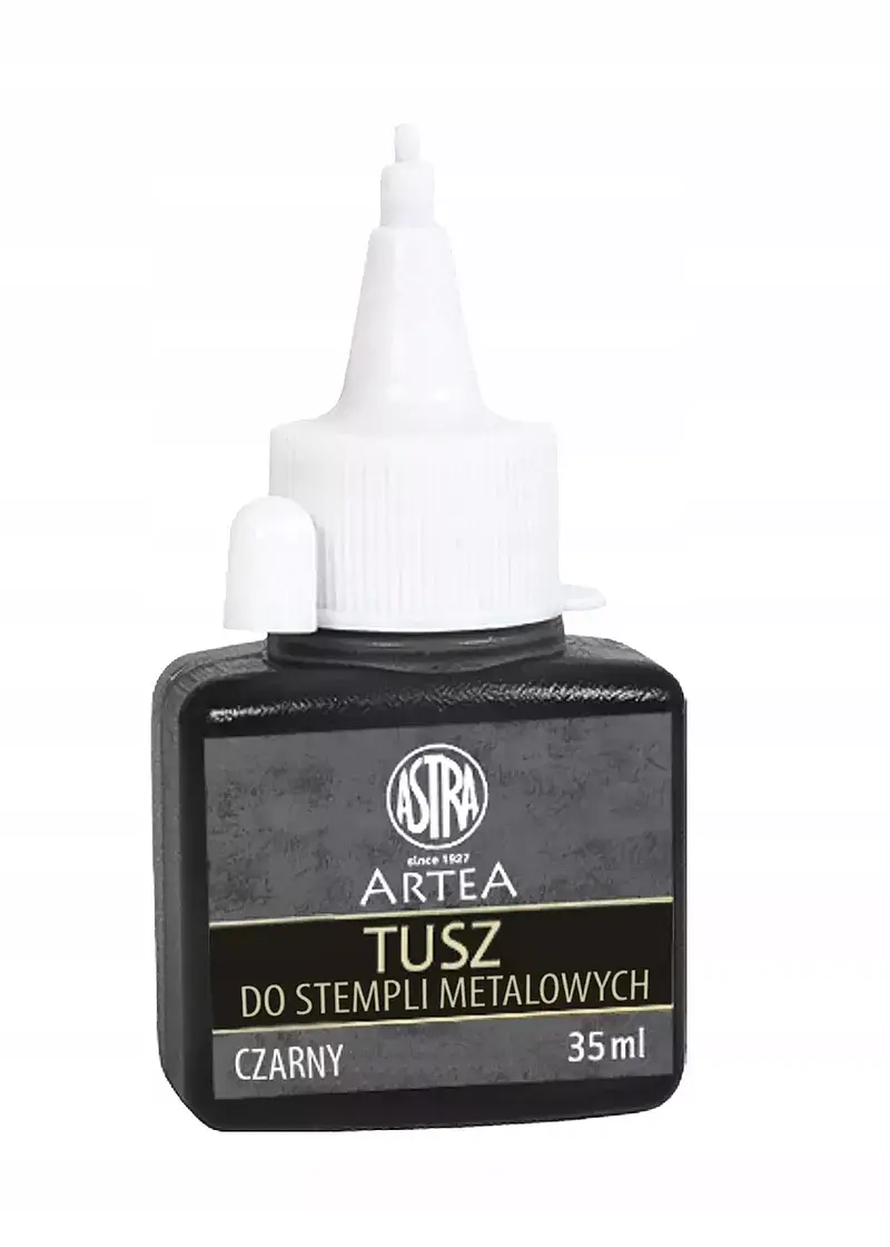 Tusz do stempli metalowych astra 35 ml czarny