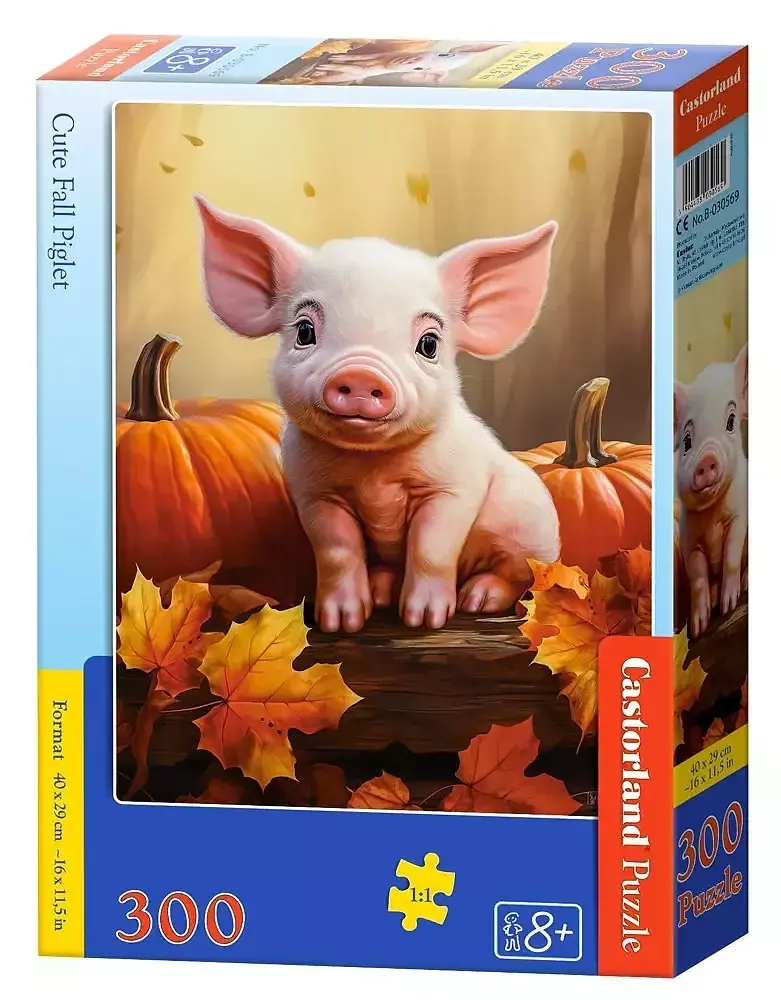 Puzzle 300 Cute Fall Piglet