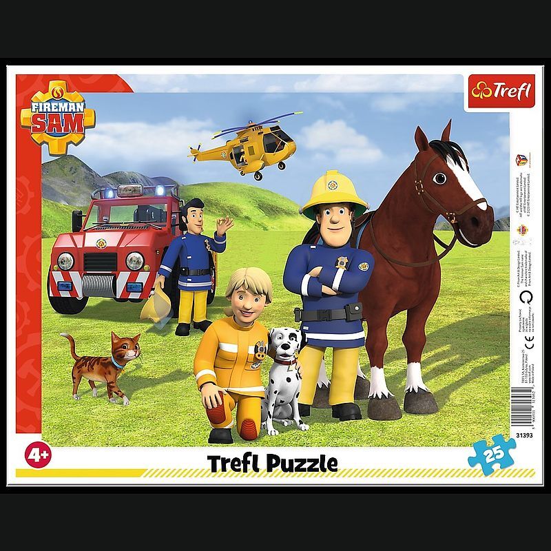 Puzzle ramkowe 25 Strażak Sam Zawsze na straży