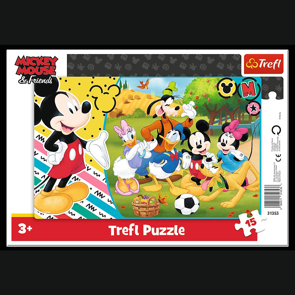 Puzzle 15 ramkowe Mickey Mouse na wsi 31353