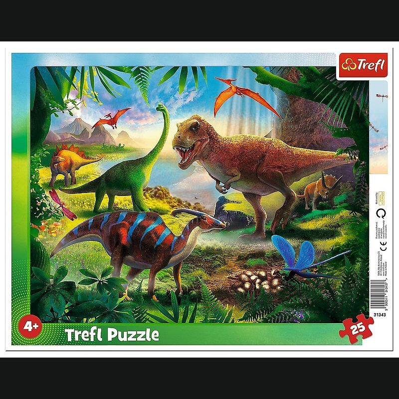 Puzzle 25 Ramkowe Dinozaury