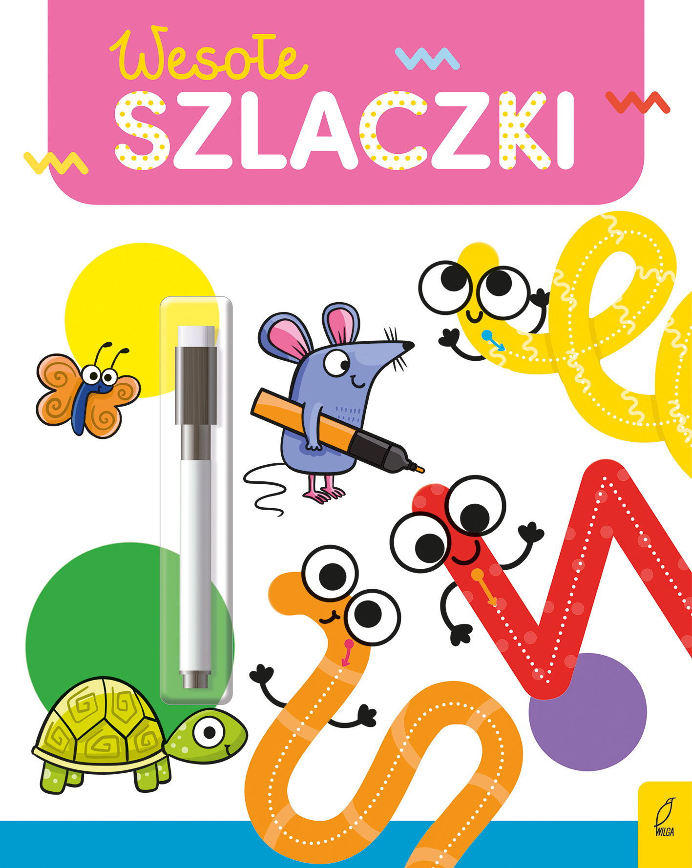 Wesoła nauka. Wesołe szlaczki. Flamaster suchościeralny