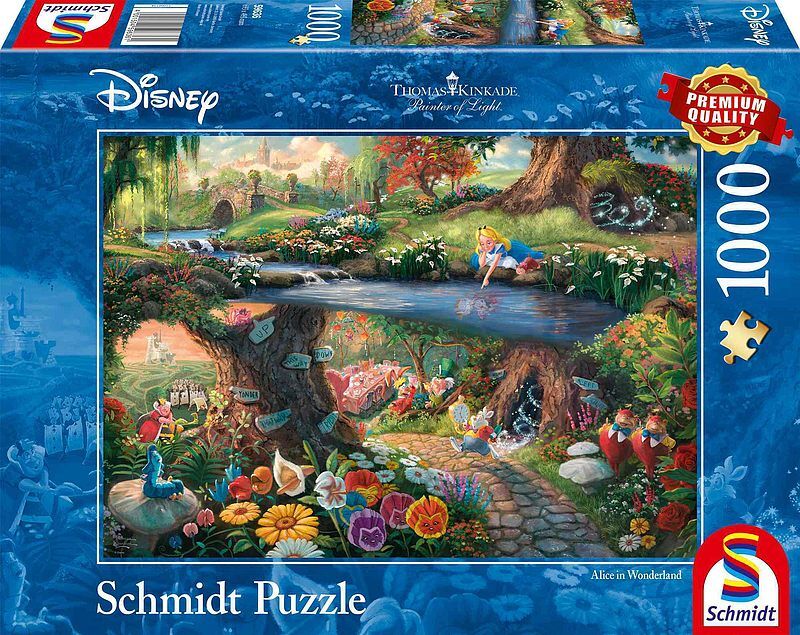Puzzle 1000 pq alicja w krainie czarów disney  t. Kinkade 109094