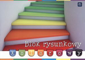 Blok rysunkowy kolorowy A4 20 kartek Mix wzorów
