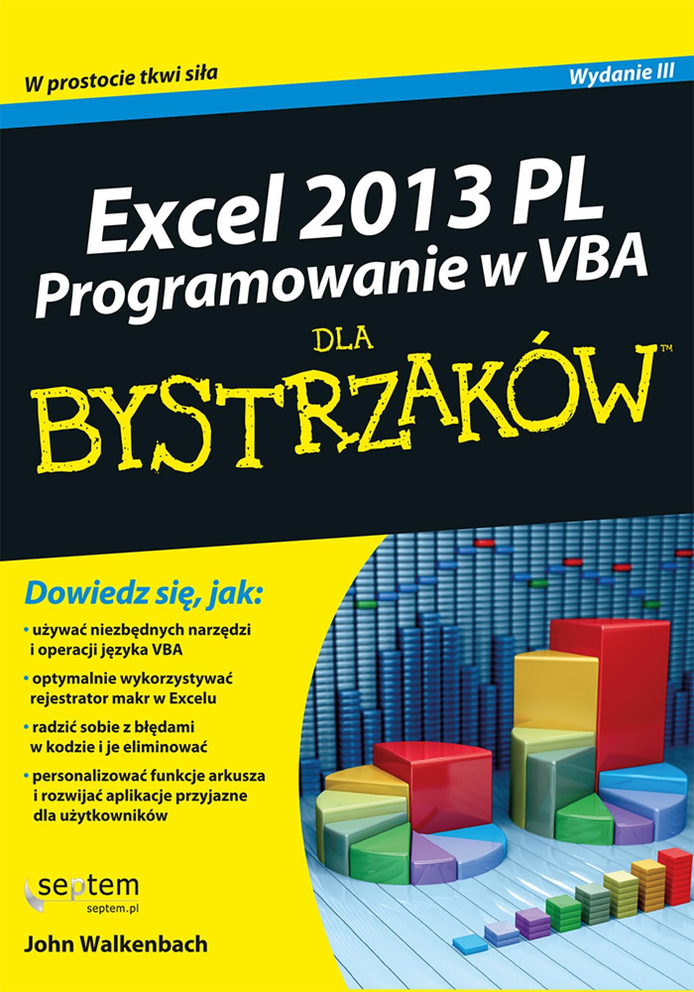 Excel 2013 PL. Programowanie w VBA dla bystrzaków (e-book)