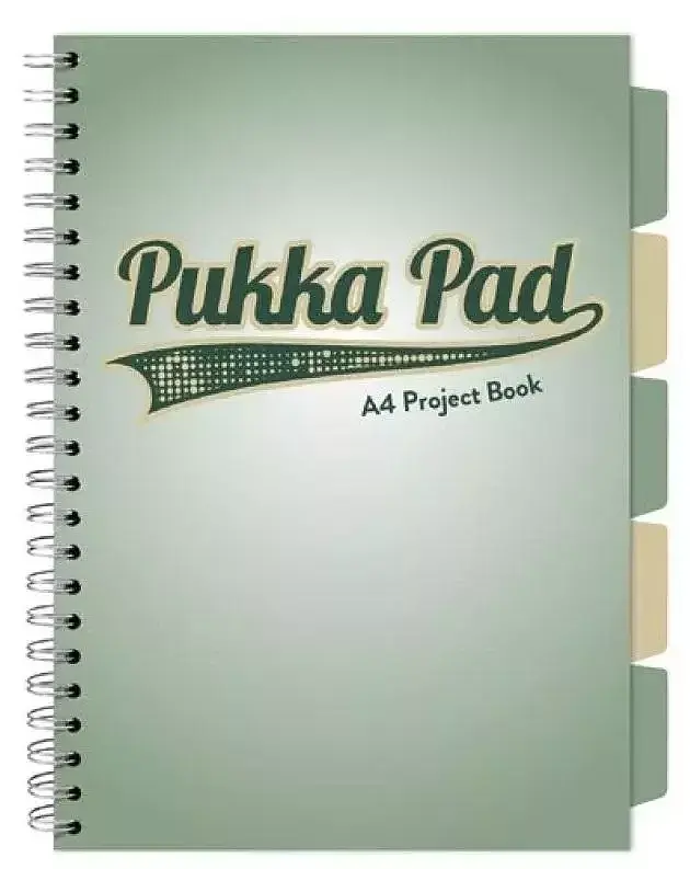 Kołozeszyt pukka pad a4 project book sage zielony