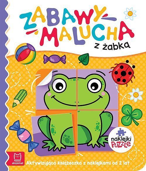 Zabawy malucha z żabką. Aktywizująca książeczka z naklejkami