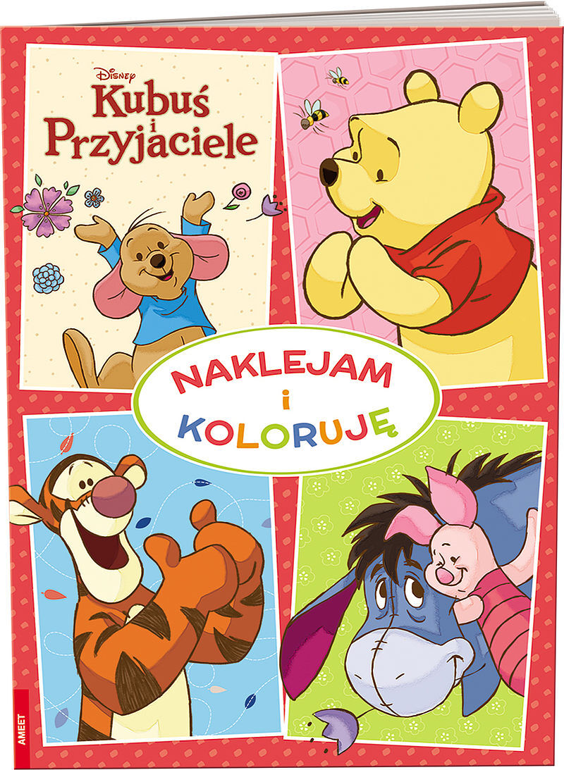 Kubuś i przyjaciele naklejam i koloruję nak-9110