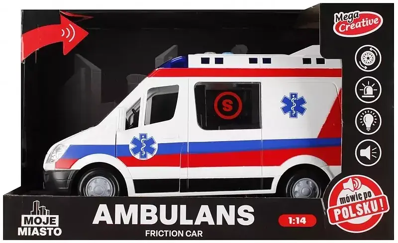 Auto ambulans moje miasto