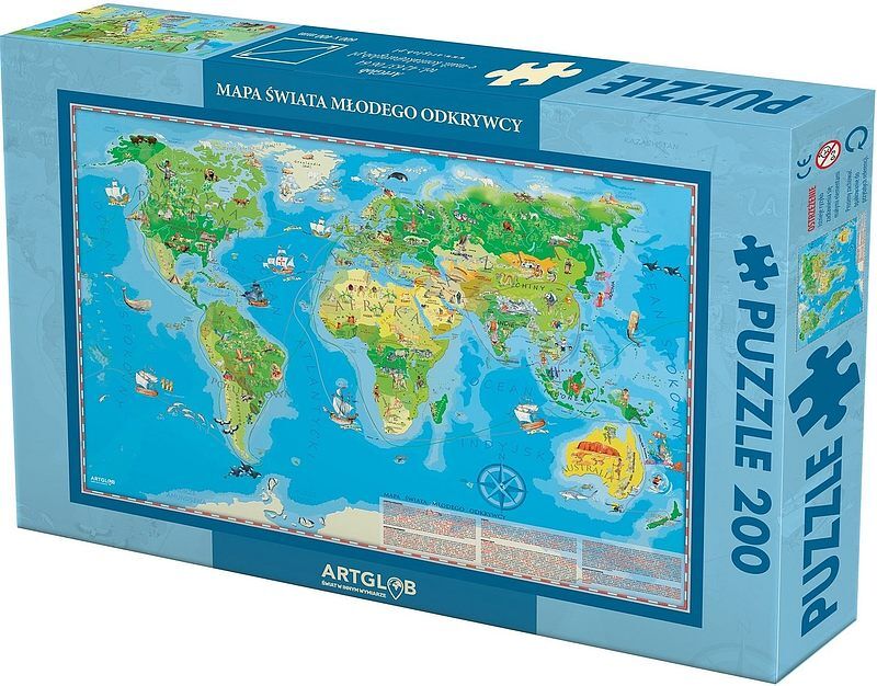 Puzzle 200 świat młodego odkrywcy