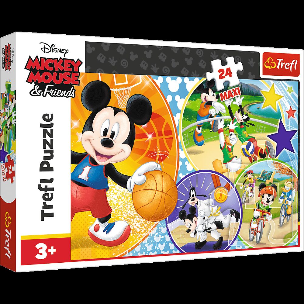 Puzzle 24 maxi Czas na sport myszki Miki 14291
