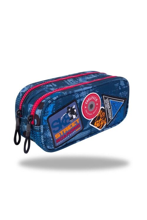 Piórnik saszetka dwukomorowa Coolpack Duke Badge Blue B