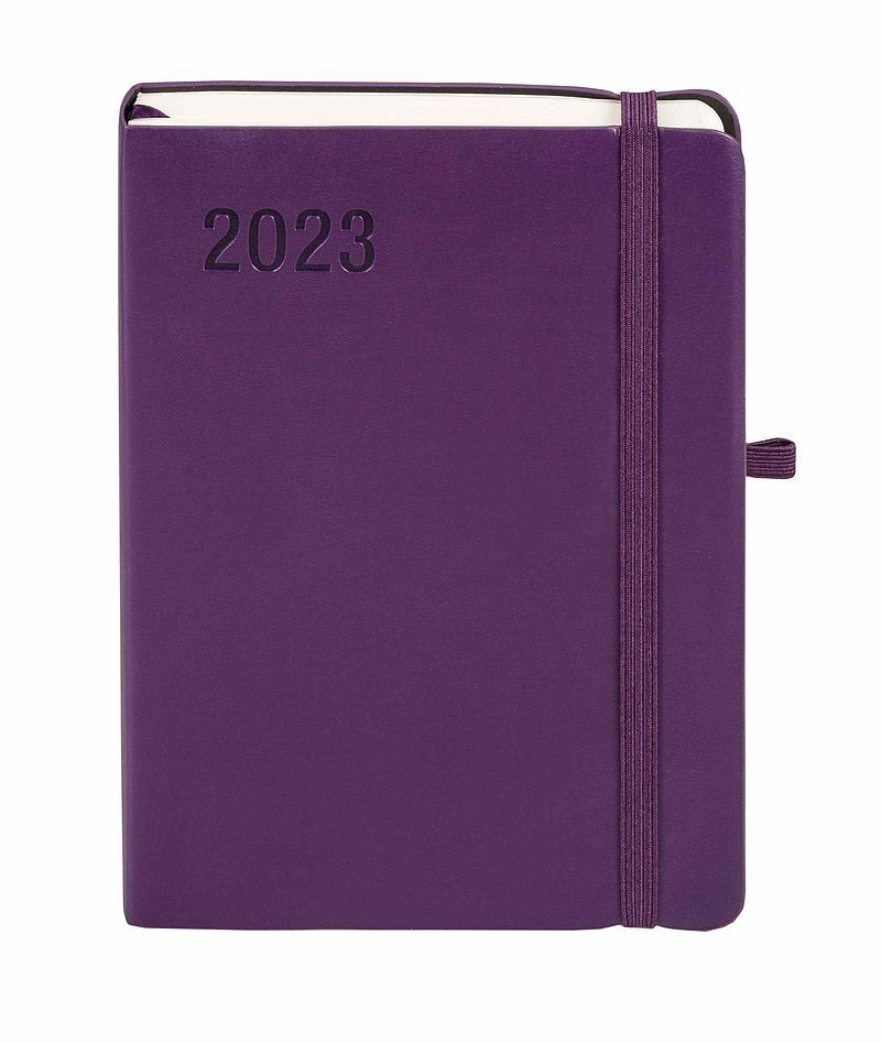 Kalendarz 2023 minimalizm b6 fioletowy dns
