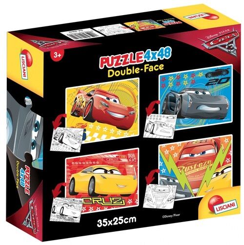 Puzzle dwustronne 4x48 Auta 3