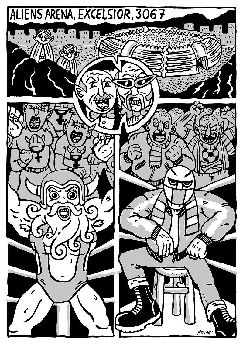 Vreckless Vrestlers - 2 - Original Hippie Killer vs Barbarica / Spike Lee vs Sergeant Reptilion