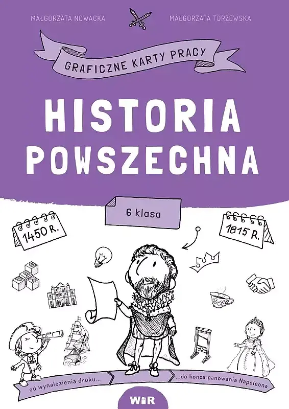 Historia powszechna graficzne karty pracy dla klasy 6
