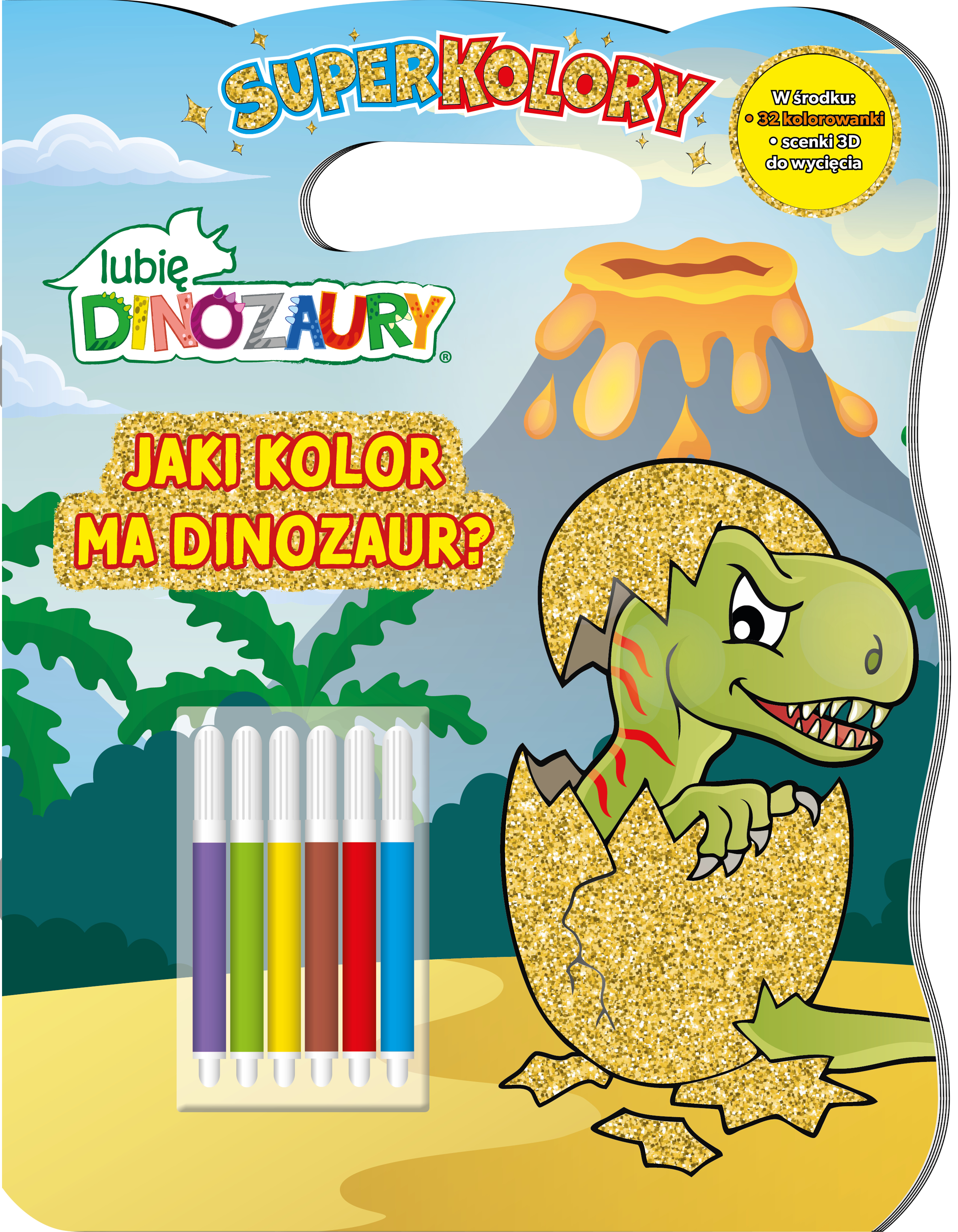Lubię Dinozaury. Superkolory. Jaki kolor ma dinozaur?