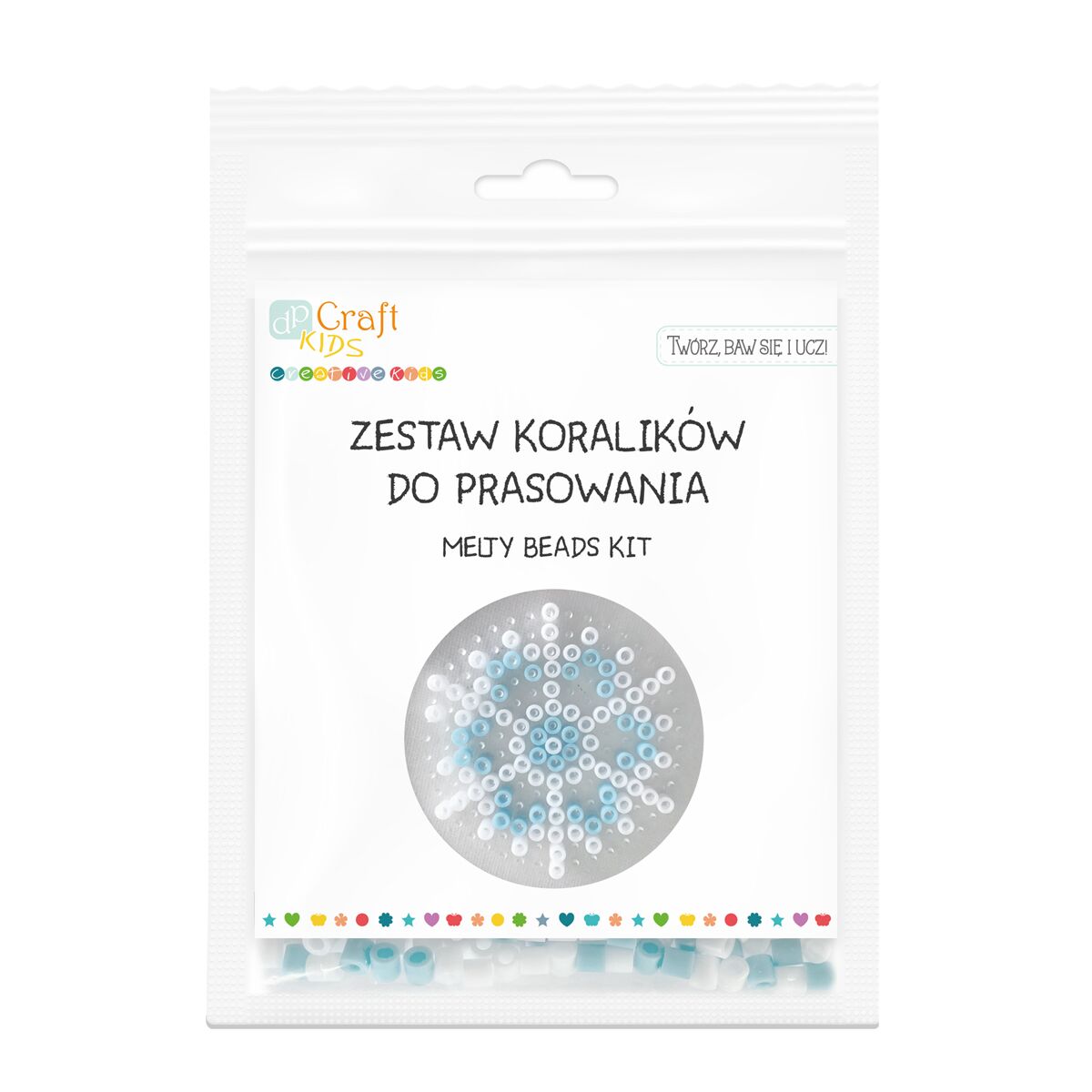 Zestaw koralików do prasowania Śnieżynka