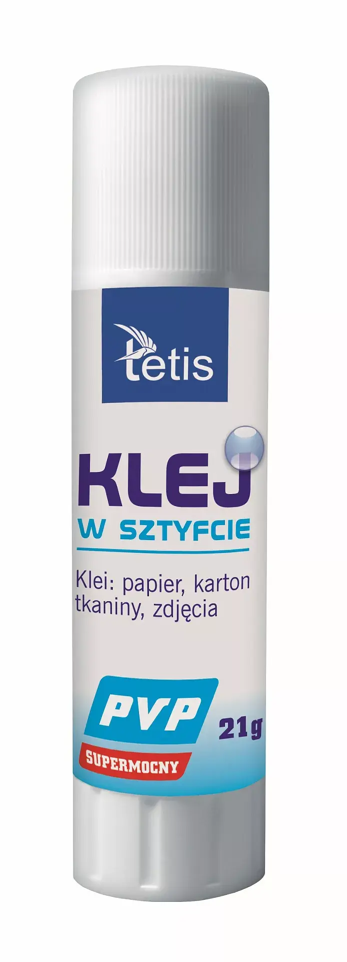 Klej w sztyfcie typu pvp bezbarwny 21g paczka 12 sztuk
