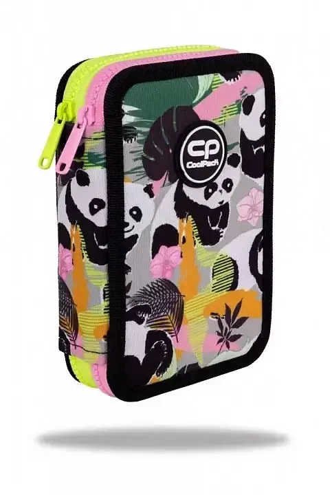 Piórnik podwójny z wyposażeniem coolpack jumper 2 panda gang